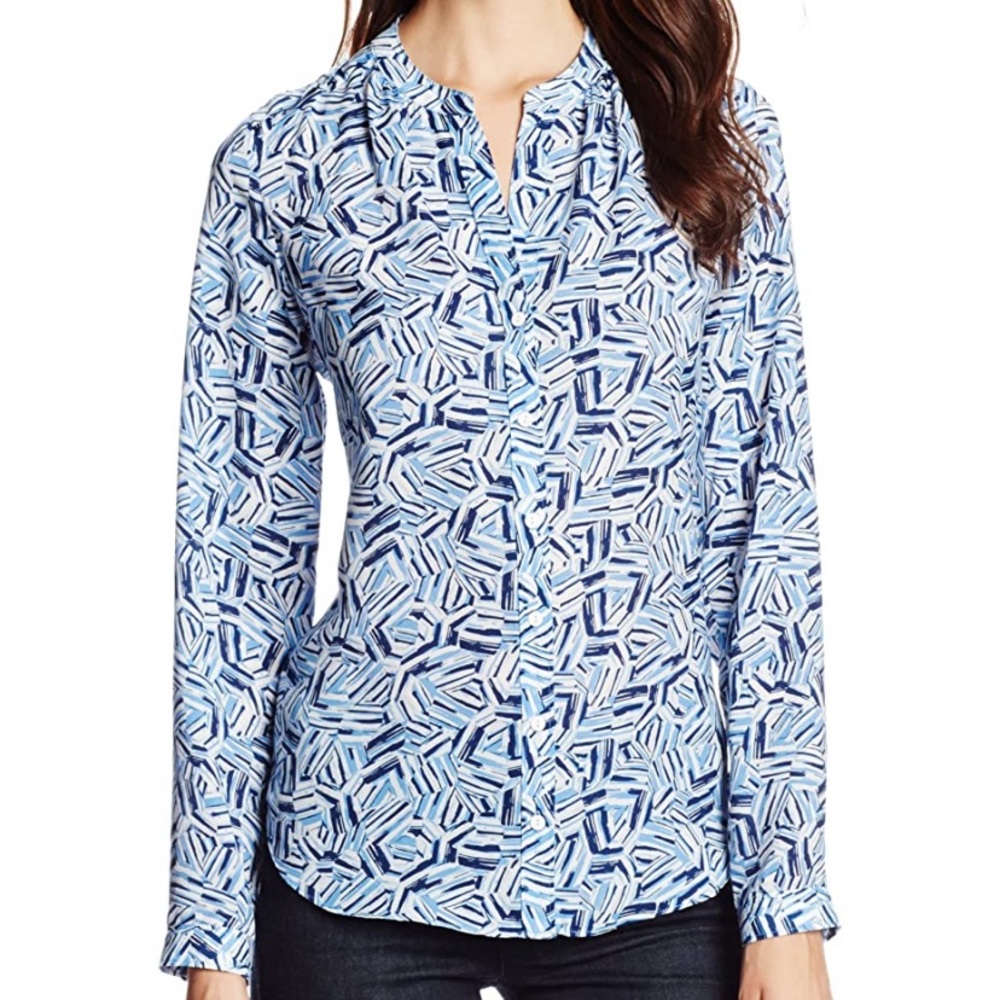 NWT NYDJ Geo Print Blouse